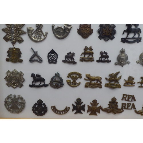 46 - Over ninety military cap badges and other insignia, some copies: to include 1st Battalion, Blackpool... 