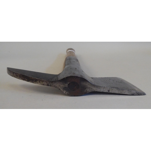 50 - A vintage fireman's axe, the steel head stamped W-Gilpin, made in England, on a wooden handle 