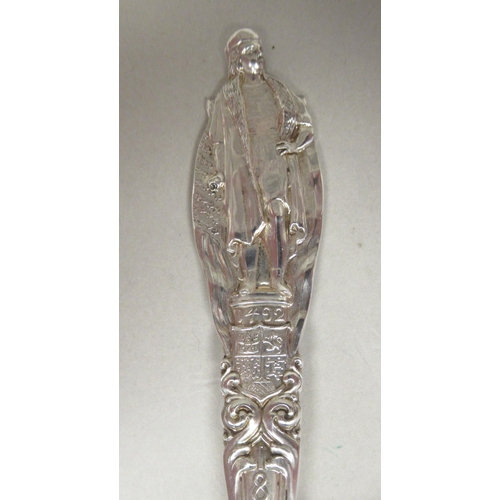 95 - A Tiffany & Co Sterling silver Christopher Columbus souvenir spoon 