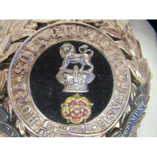 57 - A Loyal North Lancashire Regiment military helmet plate (Please Note: this lot is subject to the sta... 