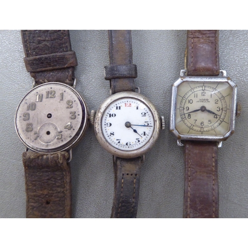 1 - 19th and 20thC collectables: to include wristwatches; a hipflask; a vesta case, fashioned as a book ... 