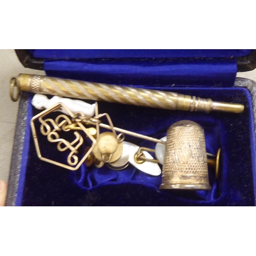 1 - 19th and 20thC collectables: to include wristwatches; a hipflask; a vesta case, fashioned as a book ... 