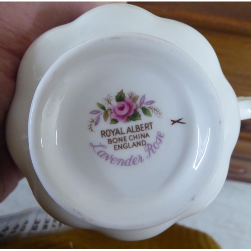 17 - Royal Albert bone china Lavender Rose pattern teaware