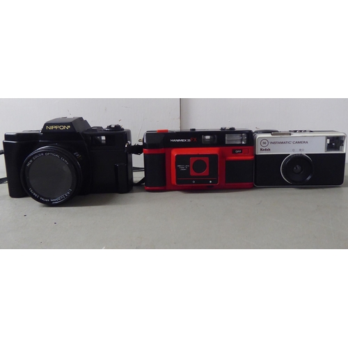 19 - Photographic equipment, mainly cameras: to include a Finepix S7000; a Manimex 35FX; and an Amol Niko... 