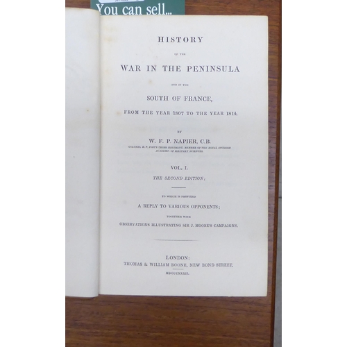 27 - Books: 'Napier History of the Peninsular War' in six volumes, dated 1832