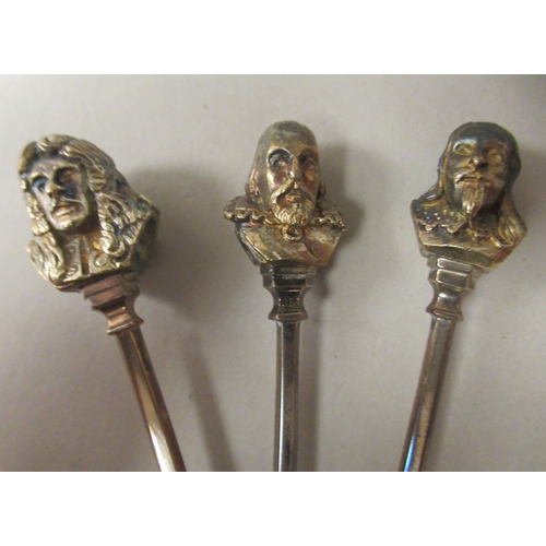 5 - A Limited Edition 85/750 set of ten Sterling silver and parcel gilt presentation American Royal Fami... 