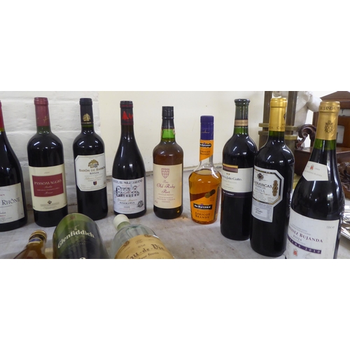 190 - Wines and spirits: to include a bottle of 2011 Cotes du Rhone; three bottles of 2009 Chateau Millegr... 