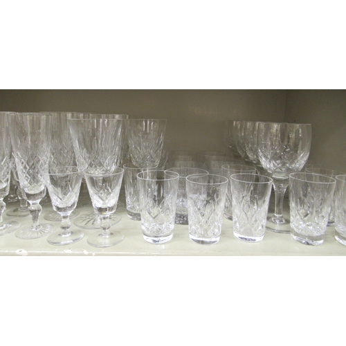 192 - Glassware: to include a set of twenty Stuart Crystal Champagne flutes