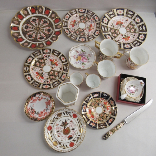 203 - Royal Crown Derby porcelain collectables: to include an Imari pattern coffee cup and saucer