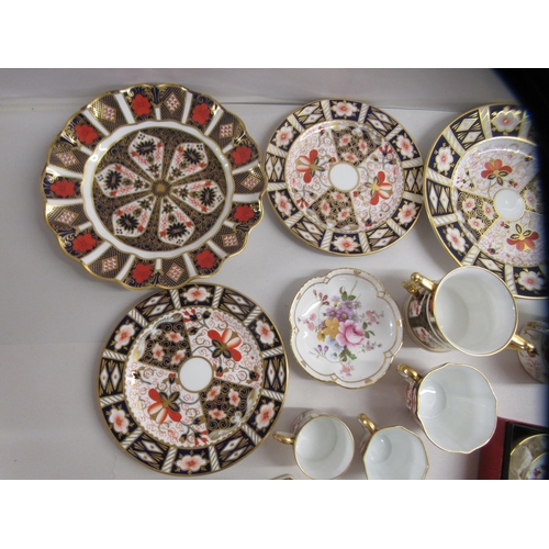 203 - Royal Crown Derby porcelain collectables: to include an Imari pattern coffee cup and saucer