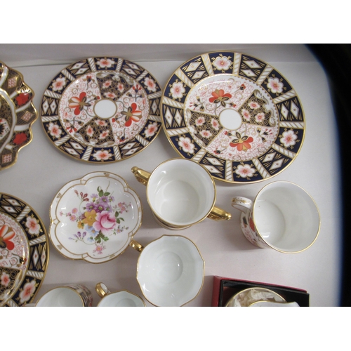 203 - Royal Crown Derby porcelain collectables: to include an Imari pattern coffee cup and saucer