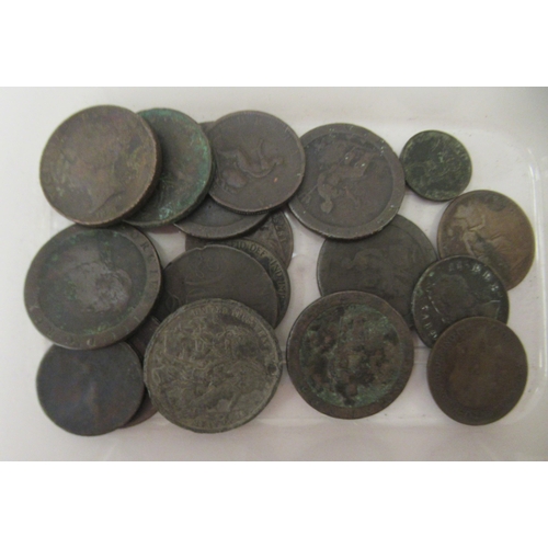 270 - Uncollated George III and later British coins; and three metal detector finds, probably Roman coins