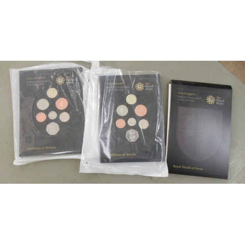 279 - Royal Mint and other proof coin sets: to include 2006 and 2012