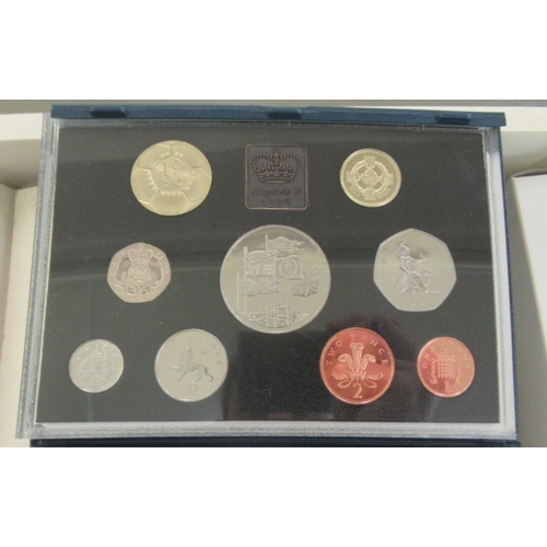 280 - Royal Mint proof coin boxed sets: to include 1990, 1991, 1992 and 1993