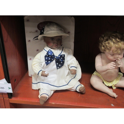 285 - Three collector's dolls: to include a Drake Galleries example, dressed in a sailor suit  15