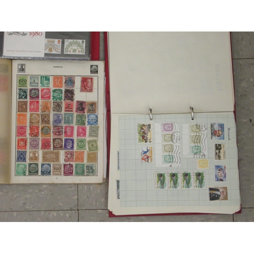 303 - Uncollated World issues postage stamps and two albums of First Day covers