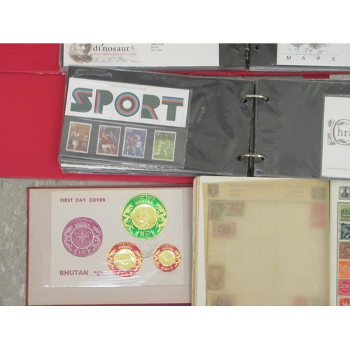 303 - Uncollated World issues postage stamps and two albums of First Day covers