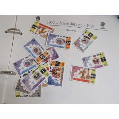 32 - A Queen Elizabeth II Silver Jubilee unused stamp album  completeness not guaranteed 