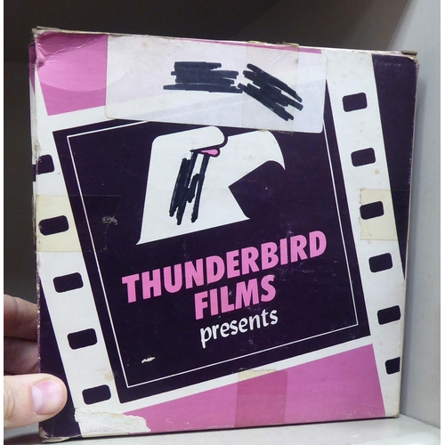 344 - Super 8 films: to include Batman; Stingray; Daleks; and Thunderbirds  boxed  (Completeness not guara... 