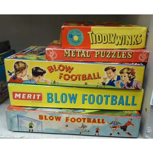 357 - Vintage board games: to include Ludo; Football; I-Spy; Peg'ity; and British Towns Quiz  (Completenes... 