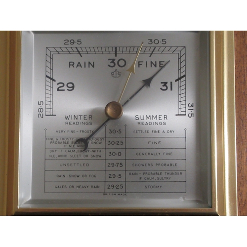 36 - A modern mahogany framed barometer, branded for Guinness, faced by a steel dial  9