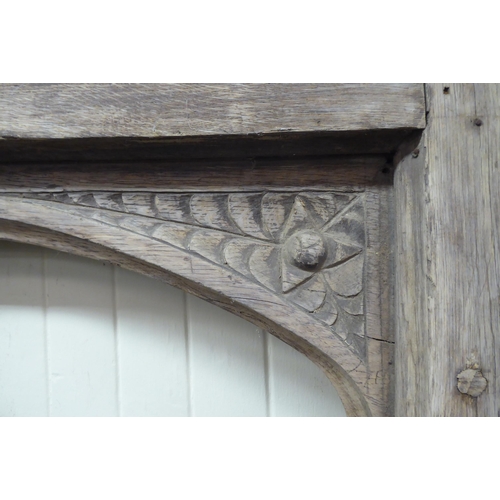 362 - An antiqued/weathered timber door frame  85