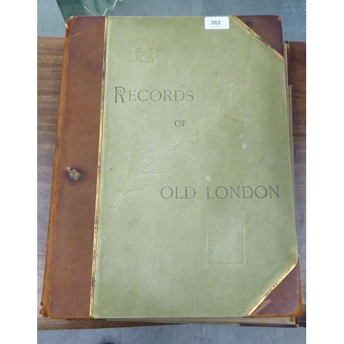 382 - Book: 'Records of London' by William G Habershon