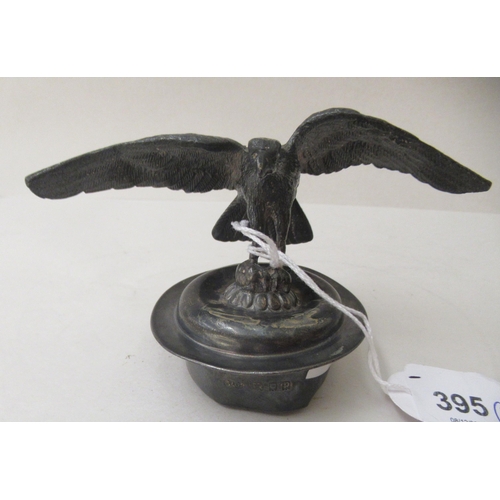 395 - An RAF themed silver trophy finial, fashioned as a spreadeagle  London 1930