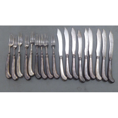 399 - Silver RAF branded cutlery and flatware  London 1904