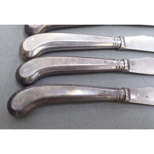 399 - Silver RAF branded cutlery and flatware  London 1904