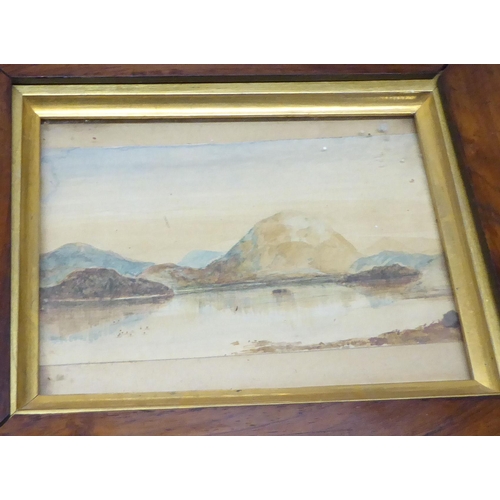 62 - Four framed, similar late 19thC coastal landscapes  watercolours  mainly 4