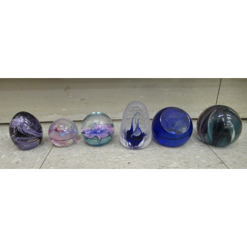 37 - Various Caithness paperweights: to include Mooncrystal; Aeronaut and Saracen  boxed 