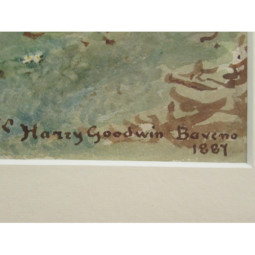 329 - Harry Goodwin - 'Baveno' and 'Lake Maggiore'  watercolours  one bearing a signature, the o... 