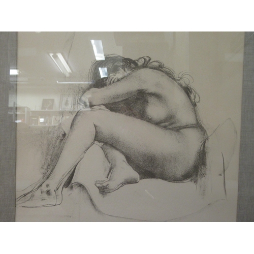 332 - A 20thC nude study  artists proof 18/25  lithograph  bears an indistinct signature  27