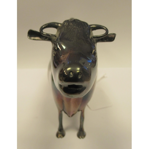 20 - A John Schuppo design silver cow creamer  London 1974  4