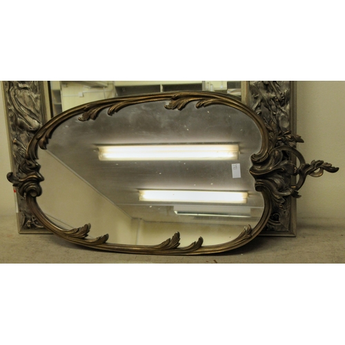 313 - Mirrors: to include an example in a silver painted frame, carved with musical instruments  24