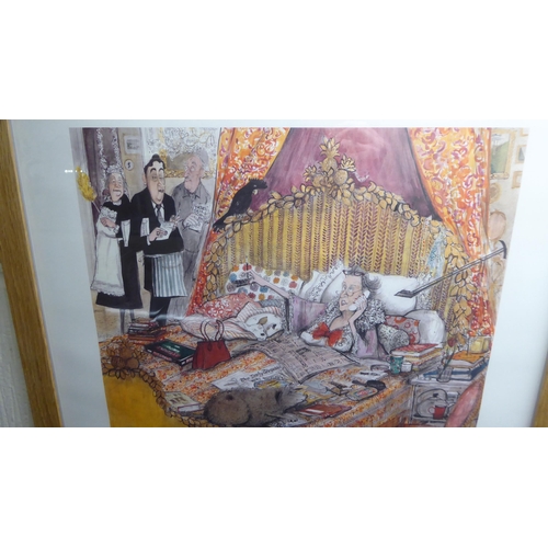 318 - After Sue Macartney-Snape - 'Queen of the Castle'  Limited Edition 176/600 coloured print ... 