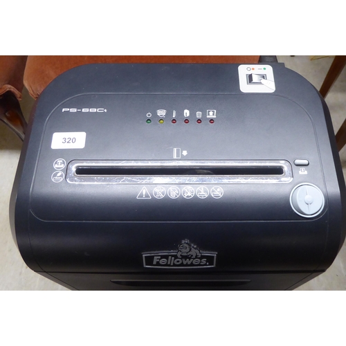 320 - A Fellows PS-68C+ paper shredder  18