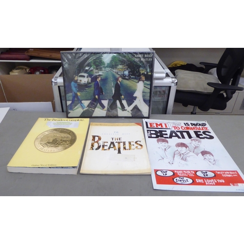 61 - Beatles memorabilia: to include 'The Beatles Complete' comprising a music book with all 203 songs wr... 