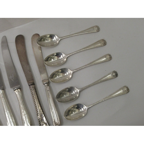 115 - Silver collectables and flatware: to include teaspoons  mixed marks