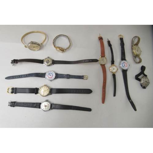 119 - Variously cased and strapped ladies wristwatches: to include examples by Timex and Smiths 