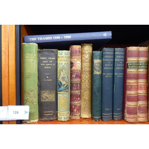 128 - Books; 19thC and later reference: to include 'The Historic Thames' by Hilaire Belloc; 'Woman of Indi... 