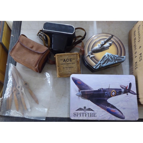 141 - A mixed lot: to include collectors tins, photographic equipment and instruments 