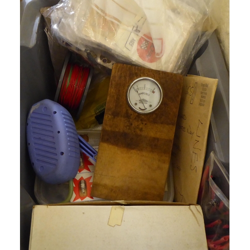 141 - A mixed lot: to include collectors tins, photographic equipment and instruments 