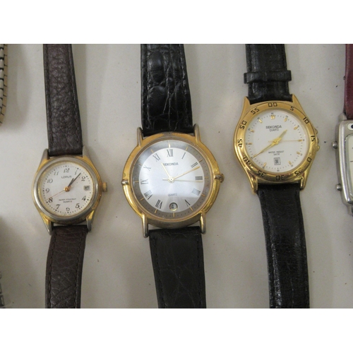 148 - Variously cased and strapped wristwatches: to include examples by Citizen and Rotary 