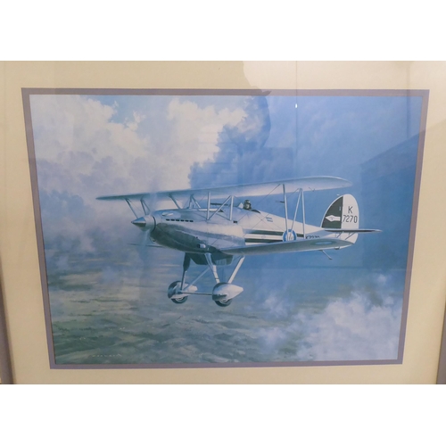 151 - Four framed aviation themed coloured prints: to include after Coulson  28