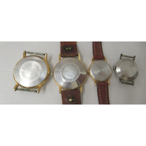 190 - Four wristwatches: to include an Oriosa Swiss made automatic, faced by a baton dial 