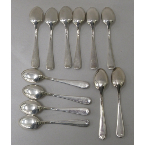 237 - A set of twelve Sterling silver teaspoons