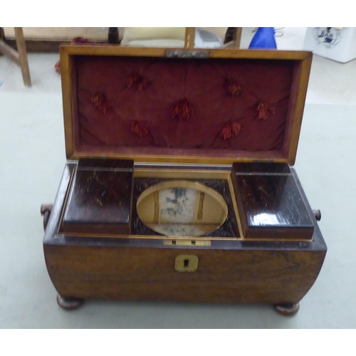 251 - An early/mid 19thC rosewood tea caddy  6