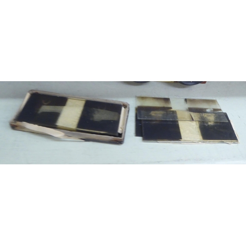 263 - Two late 19th/early 20thC Verascope Richard viewers with a small selection of glass slides